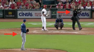 Tampa Bay Rays pitcher Matt Wisler gets called for a balk