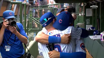 Willson Contreras hug