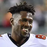 Antonio Brown with a smile