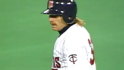Dan Gladden in his Twins uniform