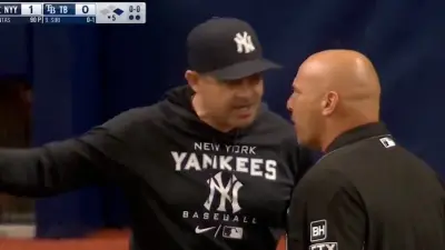 Aaron Boone is ejected for arguing a call