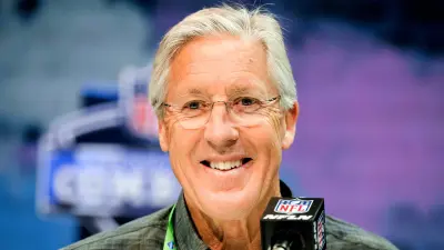 Pete Carroll at a press conference
