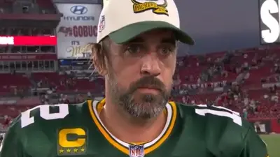 Aaron Rodgers in an interview