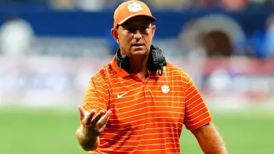 Dabo Swinney on the sidelines