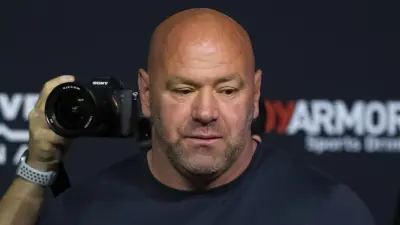 Dana White at a press conference
