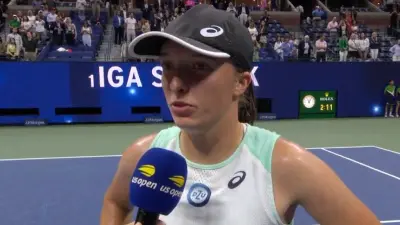Iga Swiatek talks in an interview