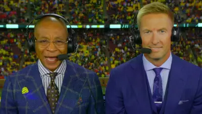 Joel Klatt and Gus Johnson on camera