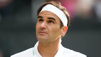 Roger Federer at a tournament