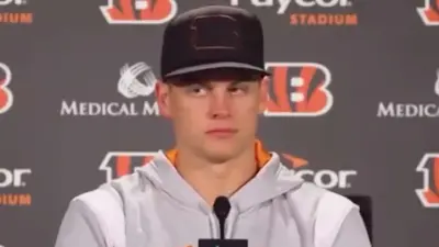 Joe Burrow at a press conference