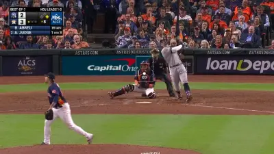 Aaron Judge swings