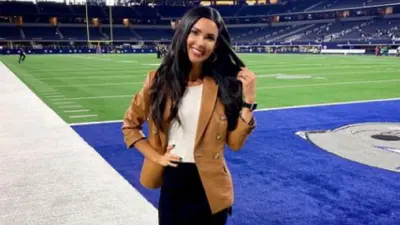 Bri Amaranthus poses on the field