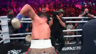 Caleb Plant fakes holding a shovel