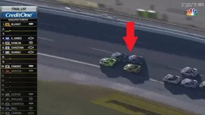 Erik Jones pushes Chase Elliott