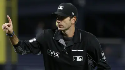 Pat Hoberg umpiring a game