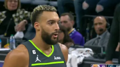 Rudy Gobert at the free throw line