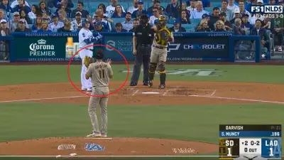 Yu Darvish raises his arms