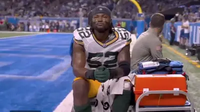 Rashaan Gary was carted off the field