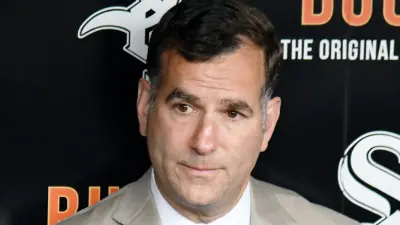 Rick Hahn at a press conference