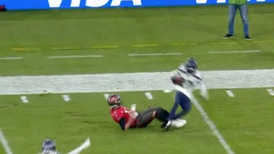Tom Brady tripped a defender after an interception