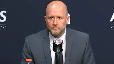 James Click at a press conference