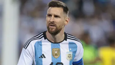 Lionel Messi in his Argentina uniform
