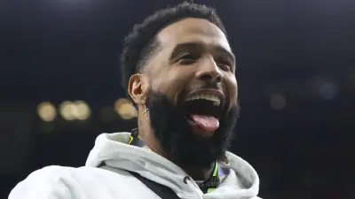 Odell Beckham Jr with his mouth open