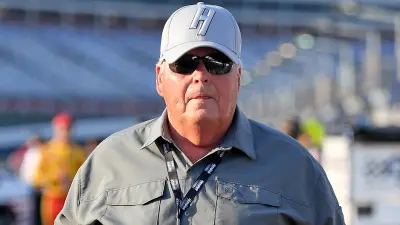 Rick Hendrick in a hat