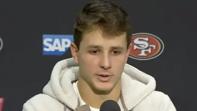 Brock Purdy at a press conference