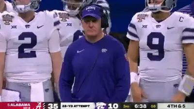 Chris Klieman on the sideline