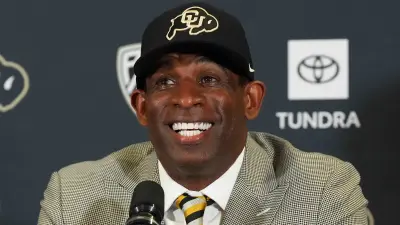 Deion Sanders smiling