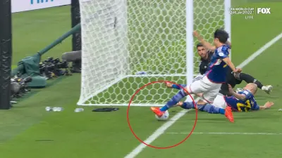Japan controversial goal