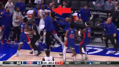 Killian Hayes Moe Wagner fight