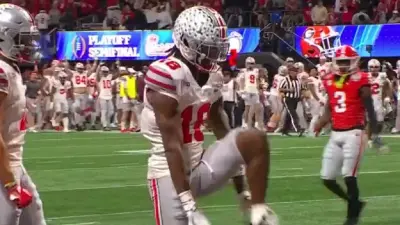Marvin Harrison Jr celebrating a touchdown
