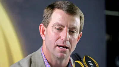 Dabo Swinney at the mic