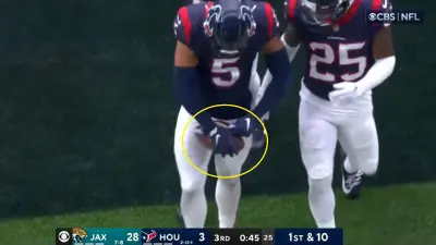 Jalen Pitre has his glove on a ball