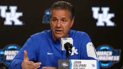 Kentucky coach John Calipari at a press conference