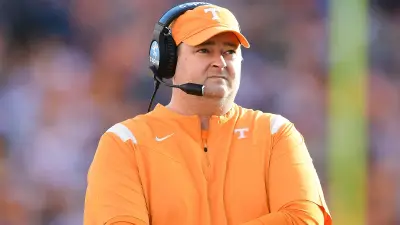 Josh Heupel in a headset
