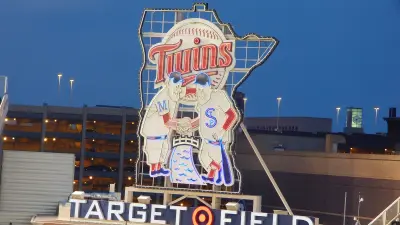 A look at a Twins logo