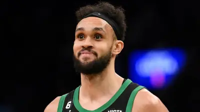 Derrick White in his Celtics uniform