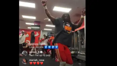Isiah Pacheco dances