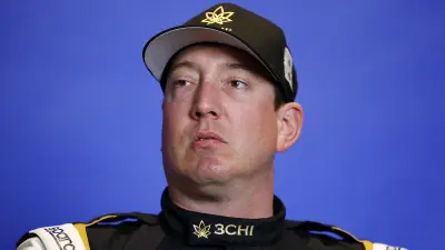 Kyle Busch in a hat