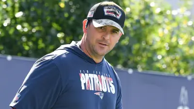 Joe Judge at Patriots training camp