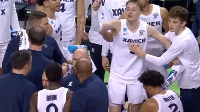 Xavier players needed to be separated during an argument