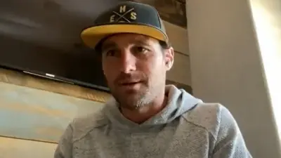 Daniel Murphy wearing a hat
