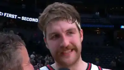 Drew Timme giving an interview