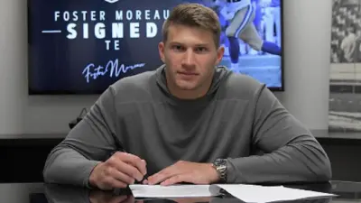Foster Moreau at a table