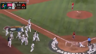 Japan players celebrate