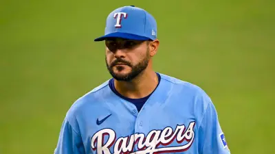 Martin Perez in his Rangers uniform