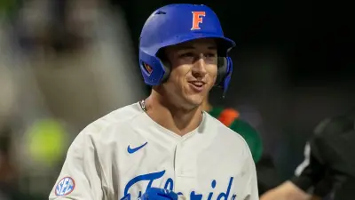 Wyatt Langford in a helmet