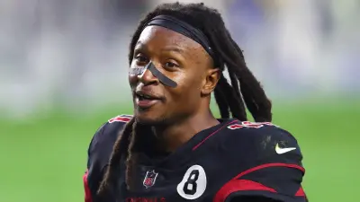 DeAndre Hopkins without a helmet